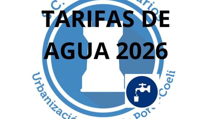 TARIFAS DE AGUA 2026